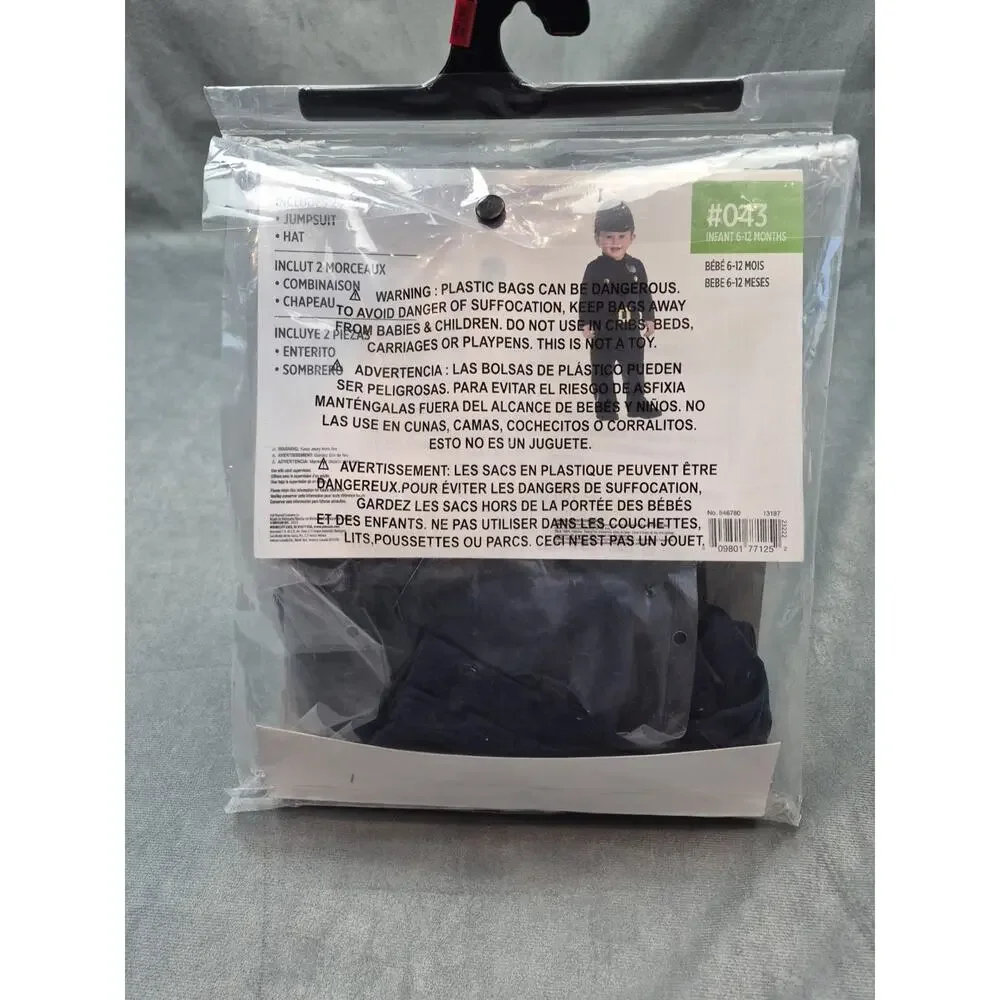 Amscan Cop Recruit Infant Costume Halloween, 6-12 Months (846780) - Picture 3 of 5